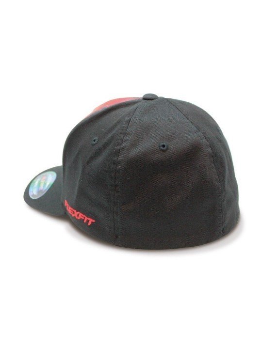 Gorra FLEXFIT 6277FB negro/rojo