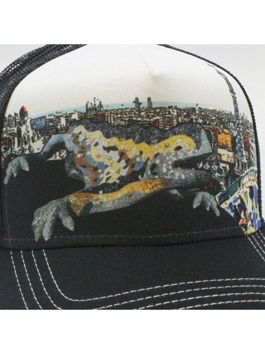 Gorra trucker TOP HATS Lagarto Gaudi Barcelona Talla Adulto Ajustable
