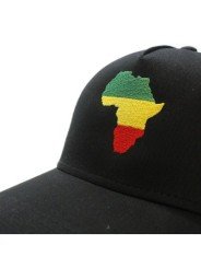 Gorra de rejilla Top Hats AFRICA negro
