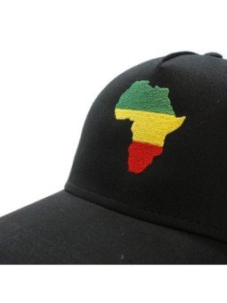 Gorra de rejilla Top Hats AFRICA negro
