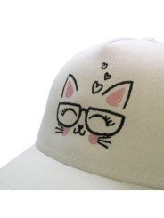 Gorra de rejilla Top Hats CAT JAPAN blanco