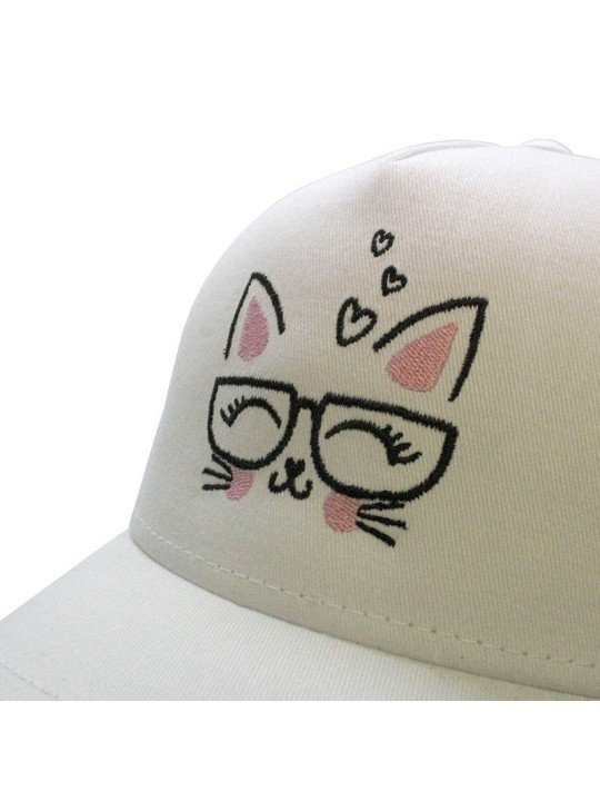 Top Hats CAT JAPAN white trucker Cap