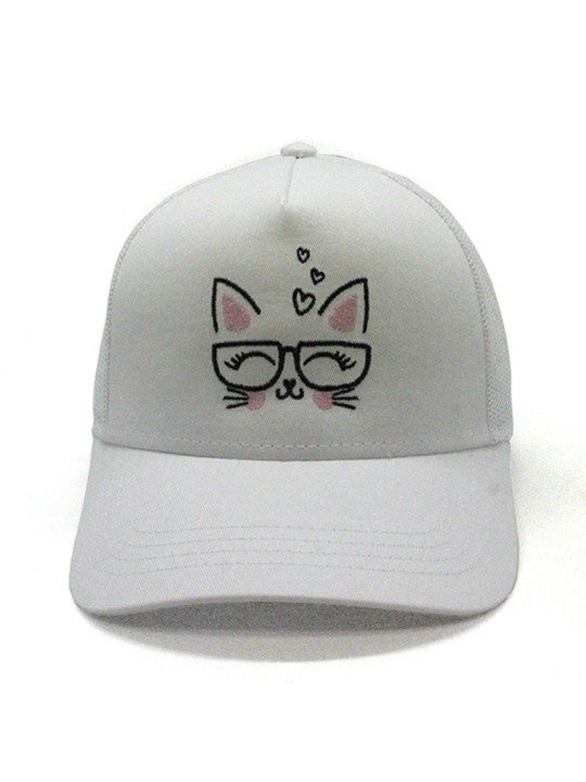 Gorra de rejilla Top Hats CAT JAPAN blanco