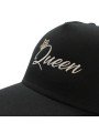 Gorra de rejilla Top Hats QUEEN negro
