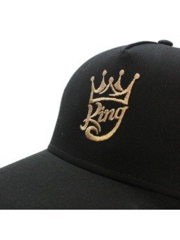 Gorra de rejilla Top Hats KING negro