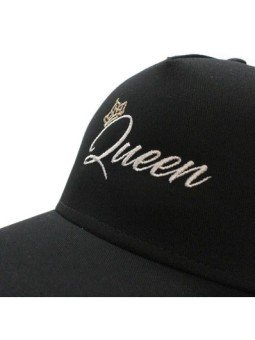 Pack 2 Gorras de rejilla Top Hats KING + QUEEN negro