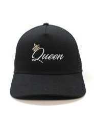 Pack 2 Gorras de rejilla Top Hats KING + QUEEN negro