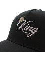Pack 2 Gorras de rejilla Top Hats KING + QUEEN negro