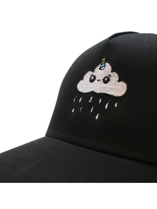 Gorra de rejilla Top Hats NUBE UNICORNIO negro