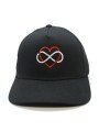 Top Hats INFINITI HEART black trucker Cap