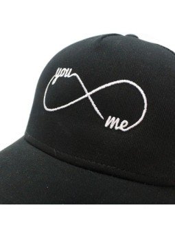 Top Hats INFINITY YOU & ME black trucker Cap