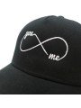 Gorra de rejilla Top Hats INFINITY YOU & ME negro