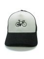 Gorra de rejilla Top Hats CYCLE blanco/negro