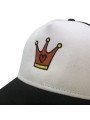 Gorra de rejilla Top Hats CROWN KIDS blanco/negro