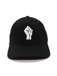 Gorra de rejilla Top Hats BLACK LIVES MATTER negro