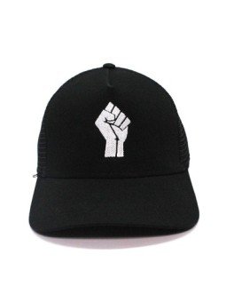 Top Hats BLACK LIVES MATTER black trucker Cap