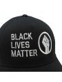 Gorra de rejilla Top Hats BLACK LIVES MATTER negro