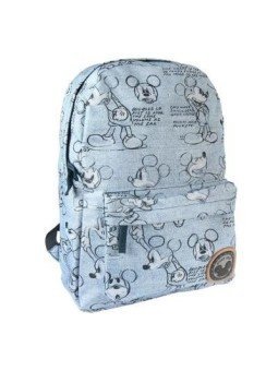 Mochila Mickey Mouse Celeste | Ligera y Práctica