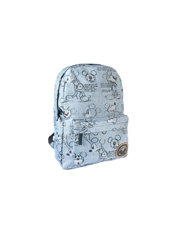 Mochila Mickey Mouse Celeste | Ligera y Práctica