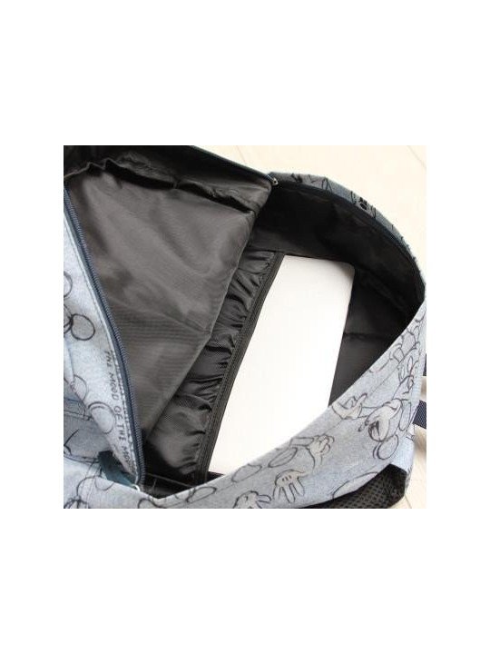 Mochila Mickey Mouse Celeste | Ligera y Práctica