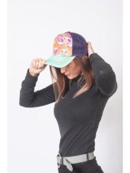 Gorra trucker TOP HATS Mosaico de Mini Furgonetas Talla Adulto Ajustable