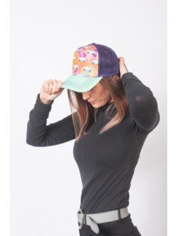 Gorra trucker TOP HATS Mosaico de Mini Furgonetas Talla Adulto Ajustable