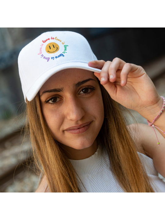 Gorra trucker TOP HATS LOVE IS LOVE LGTBIQ+ Talla Adulto Ajustable