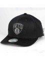 Brooklyn NETS NBA Melange logo INTL120 Mitchell & Ness black Cap
