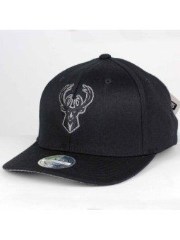 Gorra Milwaukee BUCKS NBA Melange logo INTL120 Mitchell & Ness negro