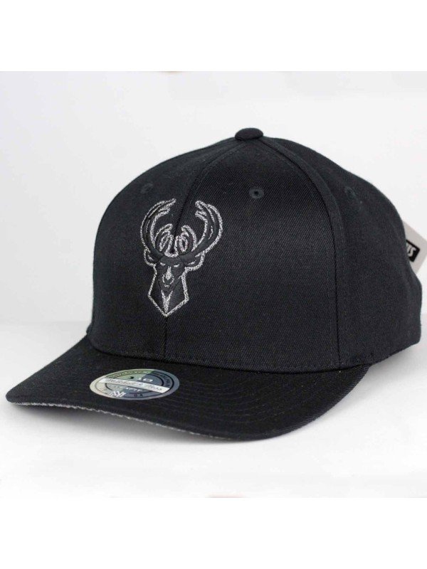 Milwaukee BUCKS NBA Melange logo INTL120 Mitchell & Ness black Cap