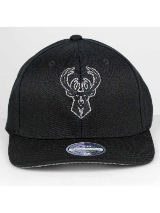 Milwaukee BUCKS NBA Melange logo INTL120 Mitchell & Ness black Cap