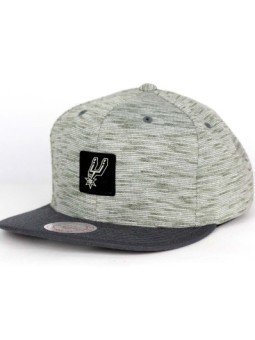 Gorra San Antonio SPURS NBA Brushed Melange 353VZ Mitchell and Ness gris