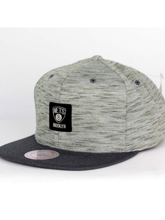 Brooklyn NETS NBA Brushed Melange 353VZ Mitchell and Ness grey cap