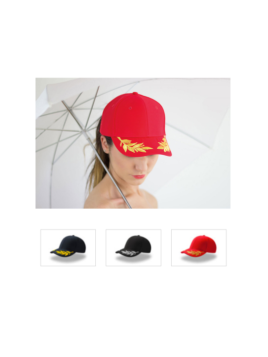 Gorra Atlantis con Laureles Bordados en la Visera | Gorra Premium
