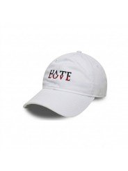 HATE LOVE embroidered adjustable cap | Top Hats