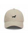 Gorra Bordada con Perro Teckel Personalizado | Top Hats