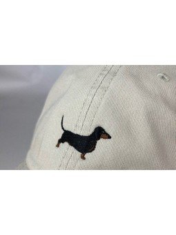 Gorra Bordada con Perro Teckel Personalizado | Top Hats