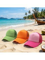 Gorra Rapper Destroyed de Rejilla de Atlantis | Gorra Personalizable con Bordado