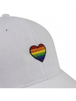 Gorra con Corazón LGTBI Bordado | Estilo Urbano Pride de Top Hats
