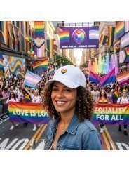 LGBT Heart Embroidered Cap | Urban Pride Style by Top Hats