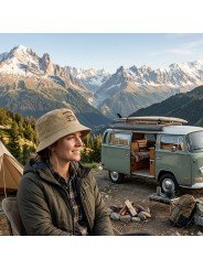 Sombrero Bordado Adventurer de Poliéster Reciclado | Estilo Sostenible y Outdoor