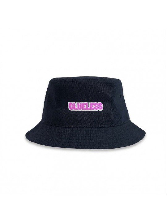 Sombrero bordado CLUELESS azul marino | Sombrero streetwear de poliéster reciclado