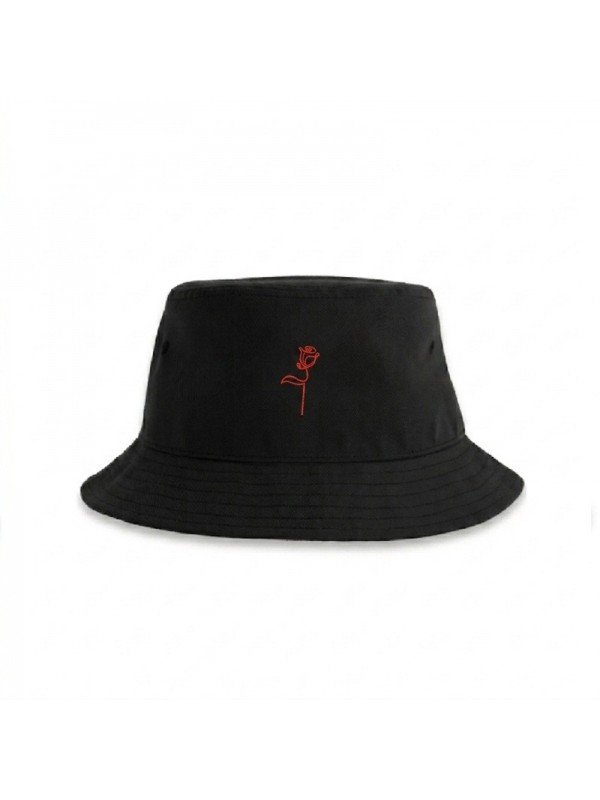 Minimalist Rose Embroidered Hat | Recycled Polyester Sustainable Cap