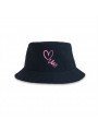 Heart & Border Embroidered Hat | Recycled Polyester Sustainable Cap