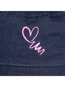 Sombrero bordado Corazón y Cenefa | sombrero sostenible de poliéster reciclado