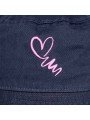 Heart & Border Embroidered Hat | Recycled Polyester Sustainable Cap