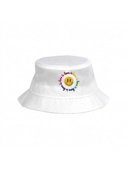 Sombrero Love is Love Bordado | Cara Sonriente poliéster reciclado