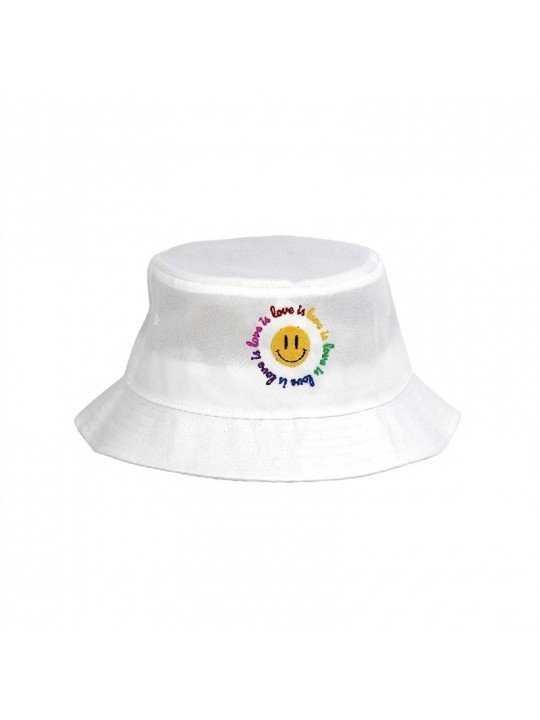 Sombrero Love is Love Bordado | Cara Sonriente poliéster reciclado