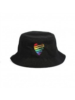 Sombrero Bucket Heart LGTBI, poliéster reciclado 100%| Top Hats