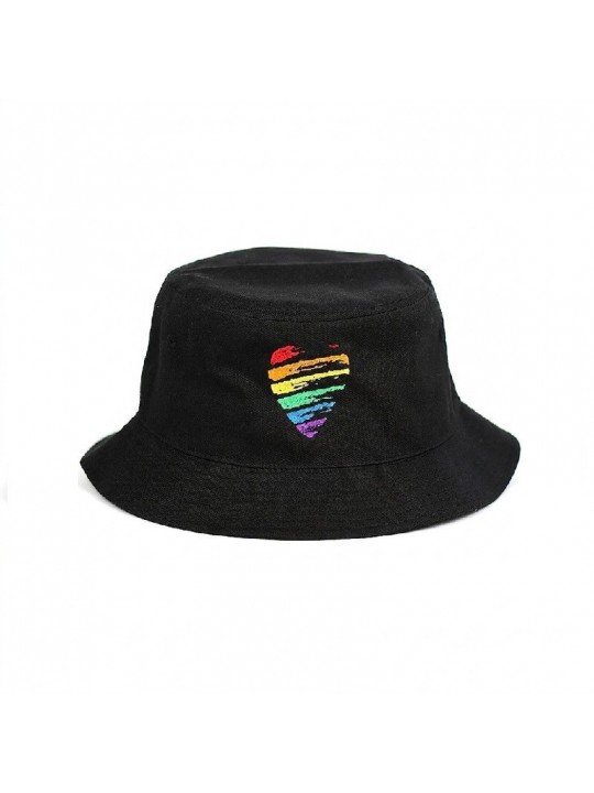 Sombrero Bucket Heart LGTBI, poliéster reciclado 100%| Top Hats